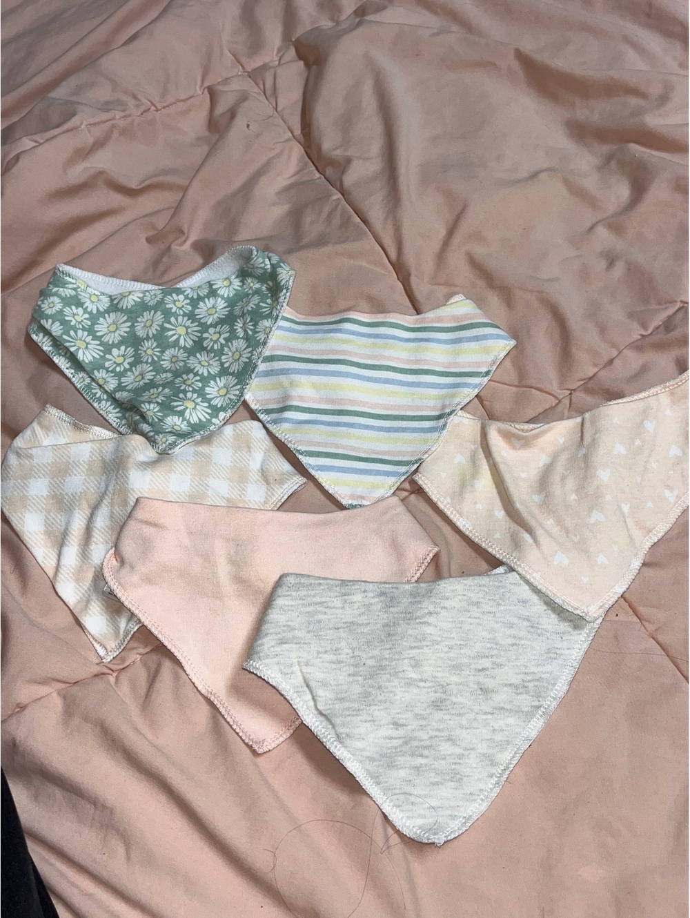 Modern Baby bandana bib set